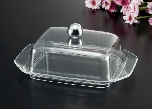 Square Butter Dish transparent style
